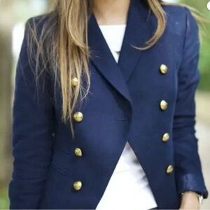 Banana Republic Navy Blazer with Gold Buttons